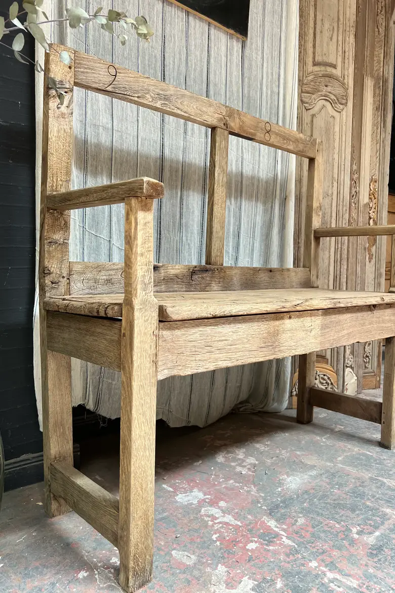 Banc d’église en chêne 18ème