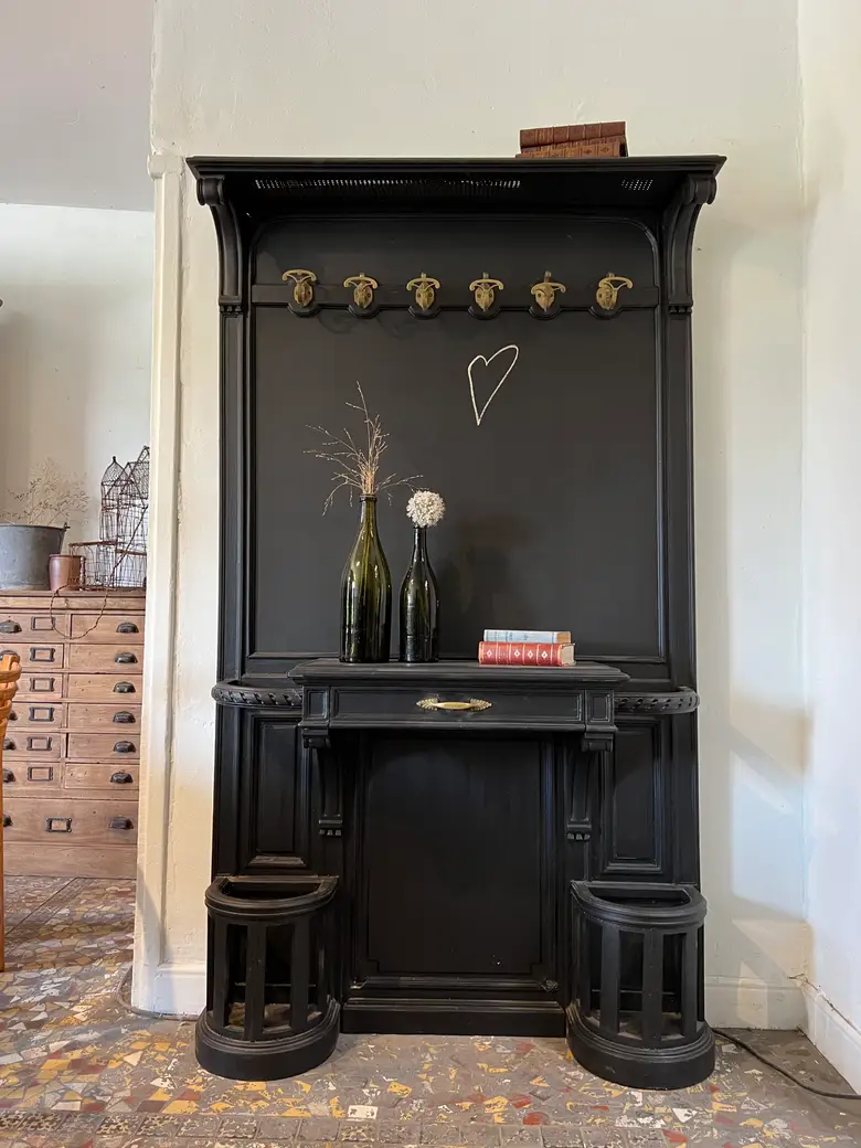 Ancien vestiaire d’entrée en bois 1920