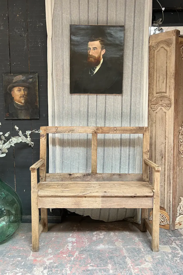 Banc d’église en chêne 18ème