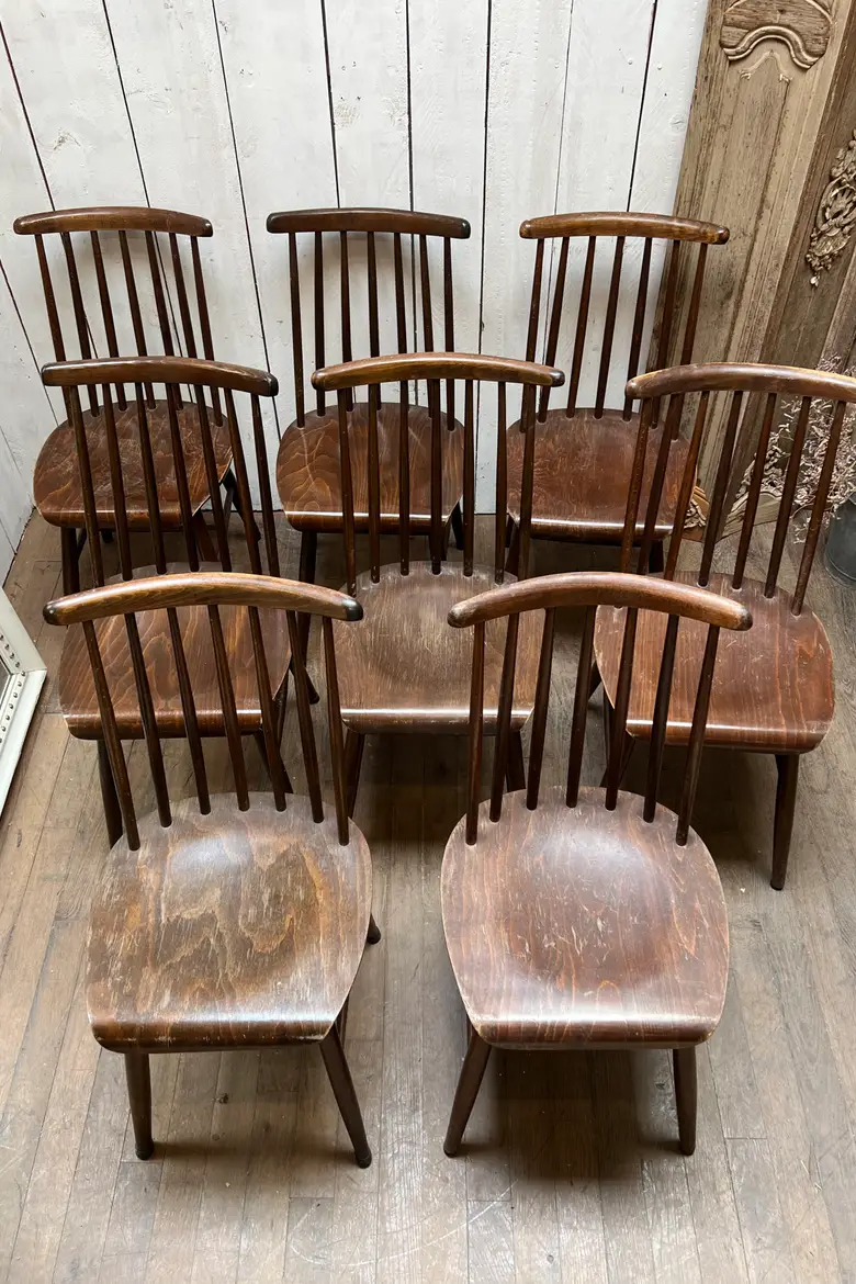 Chaises Fanett Tapiovaara vintage Années 60