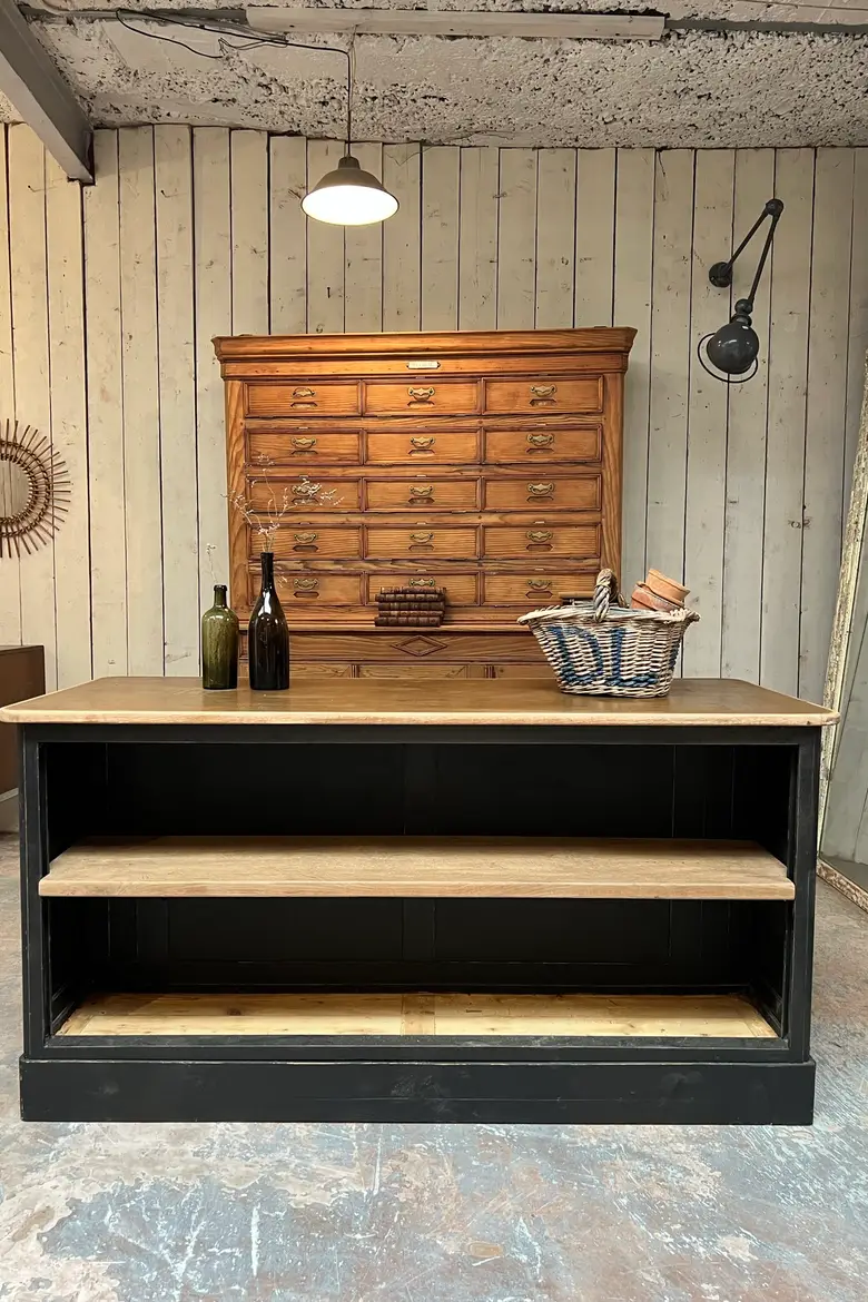 Meuble îlot central en bois Début XXème