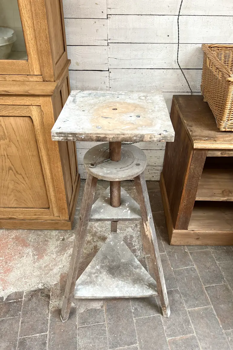 Ancienne sellette de sculpteur en bois Début XXème