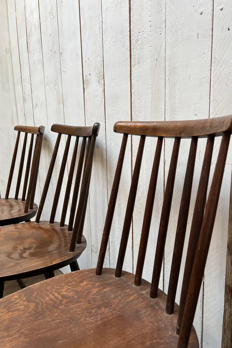 Chaises Fanett Tapiovaara vintage Années 60