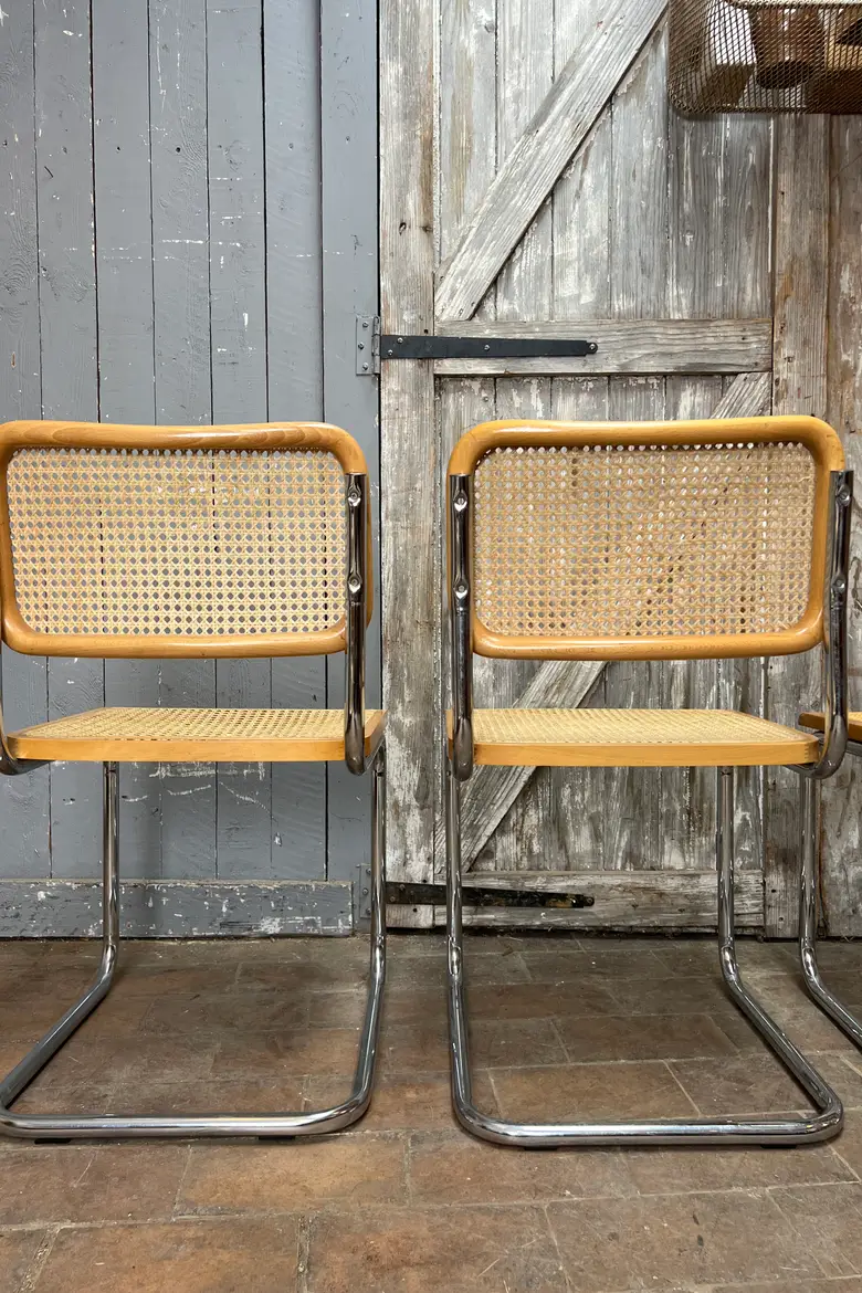 4 chaises Breuer Cesca B32