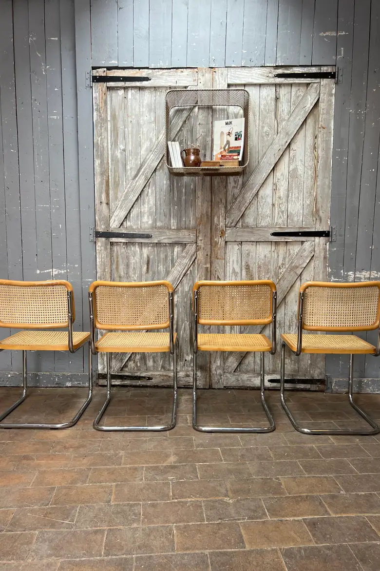 4 chaises Breuer Cesca B32