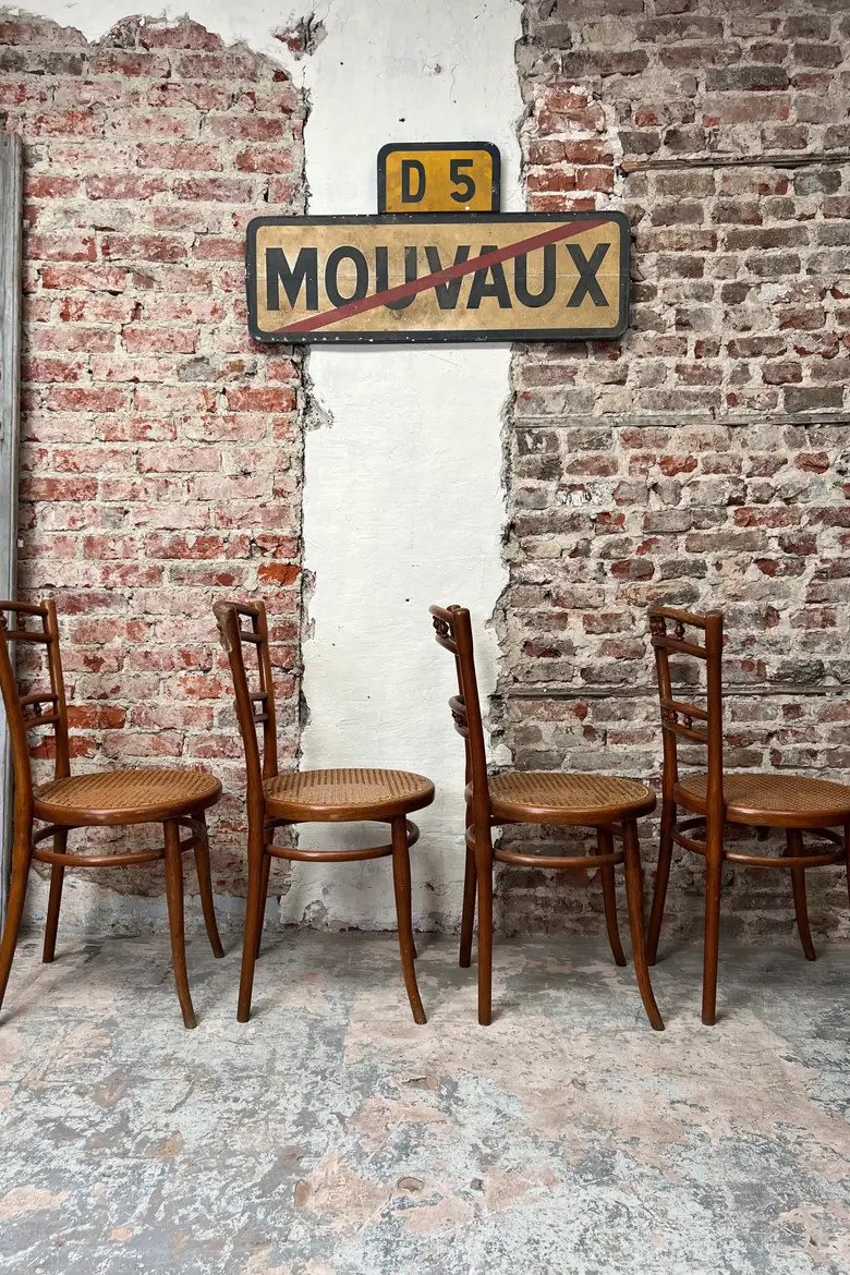 4 chaises de bistrot Thonet