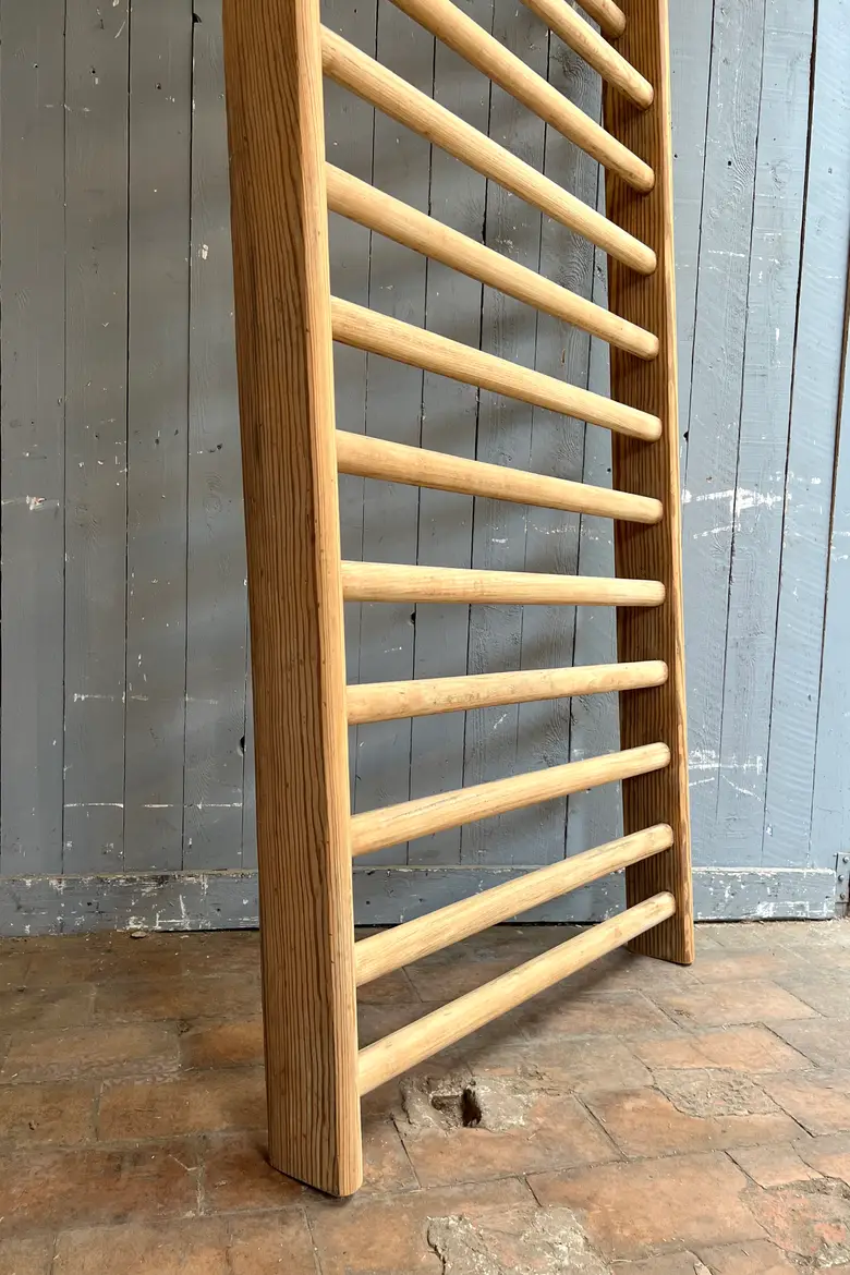 Espalier de gymnastique vintage en hêtre 1950