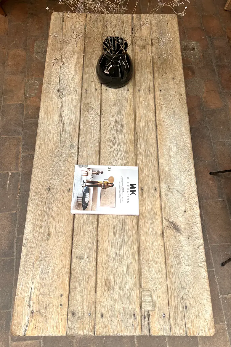 Table basse en chêne fin 19ème
