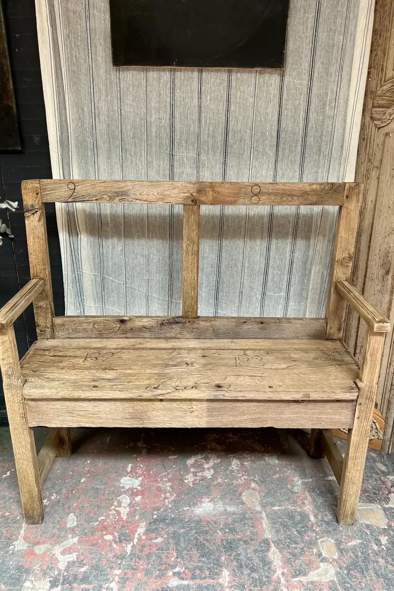 Banc d’église en chêne 18ème