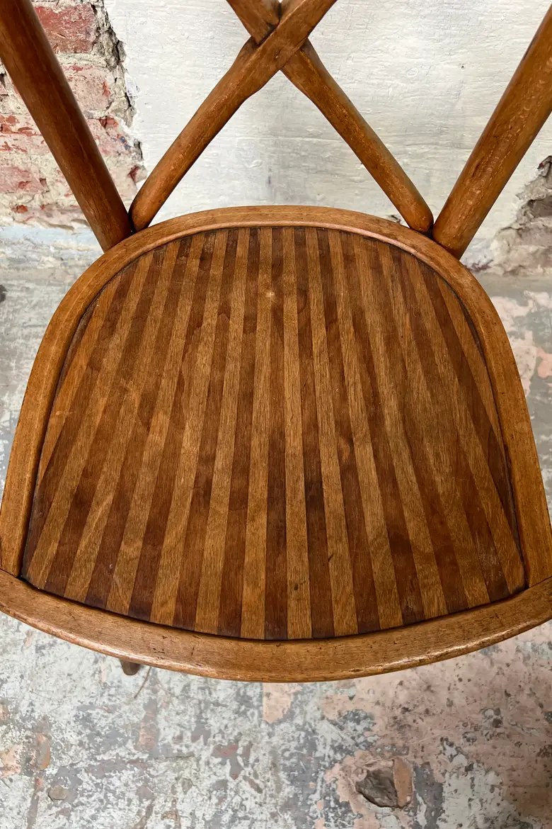 6 Chaises bistrot en bois courbé