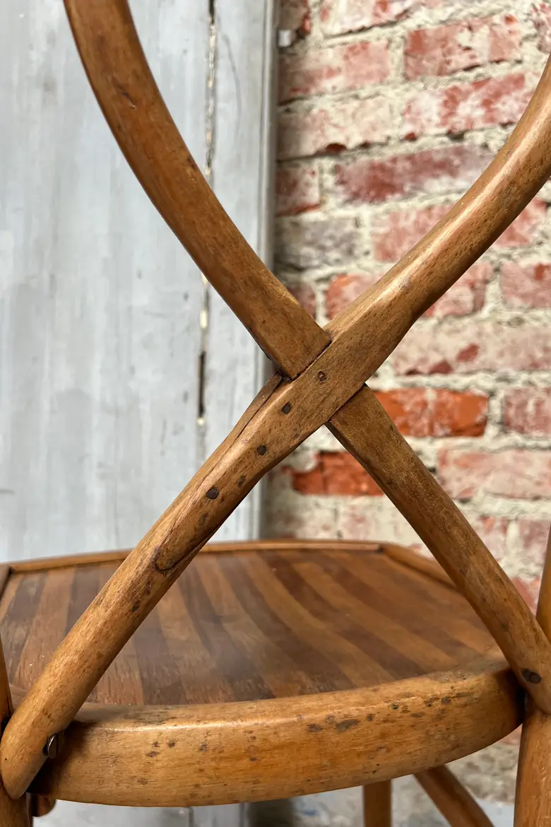 6 Chaises bistrot en bois courbé