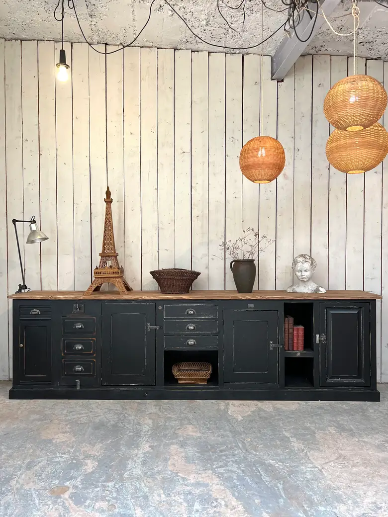 Grand meuble d’atelier en bois