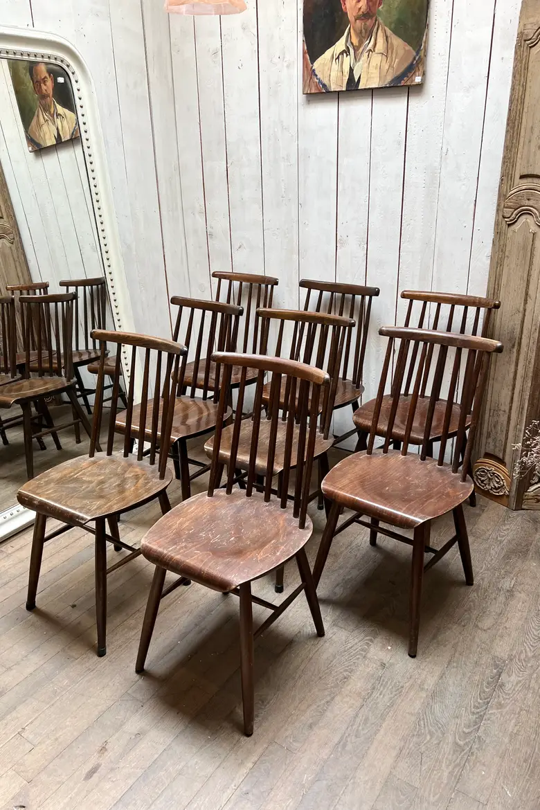 Chaises Fanett Tapiovaara vintage Années 60