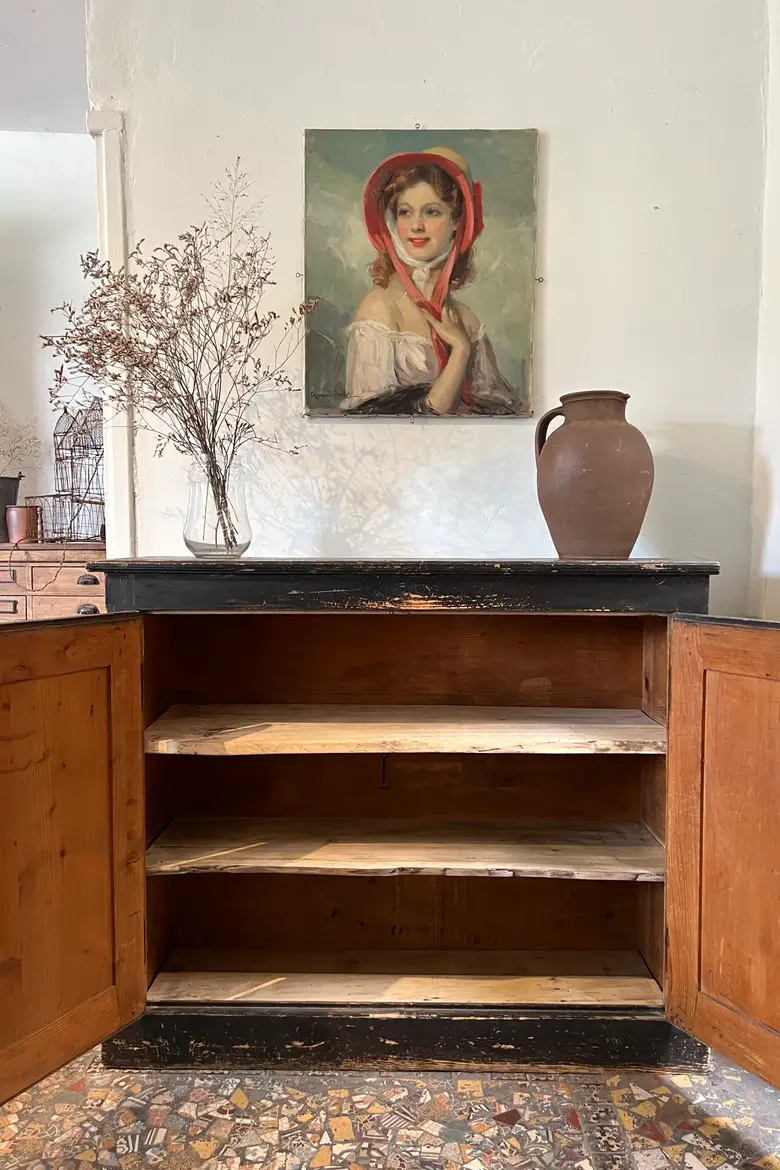 Buffet en sapin noir Fin XIXème