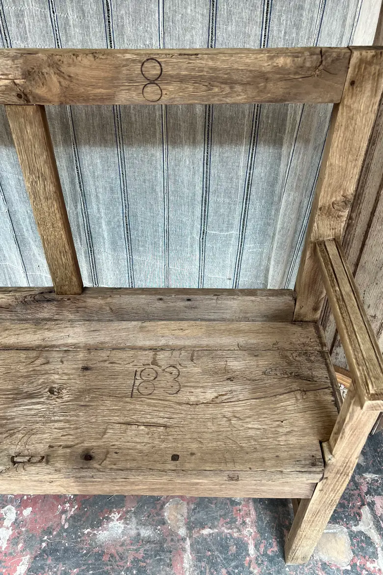 Banc d’église en chêne 18ème
