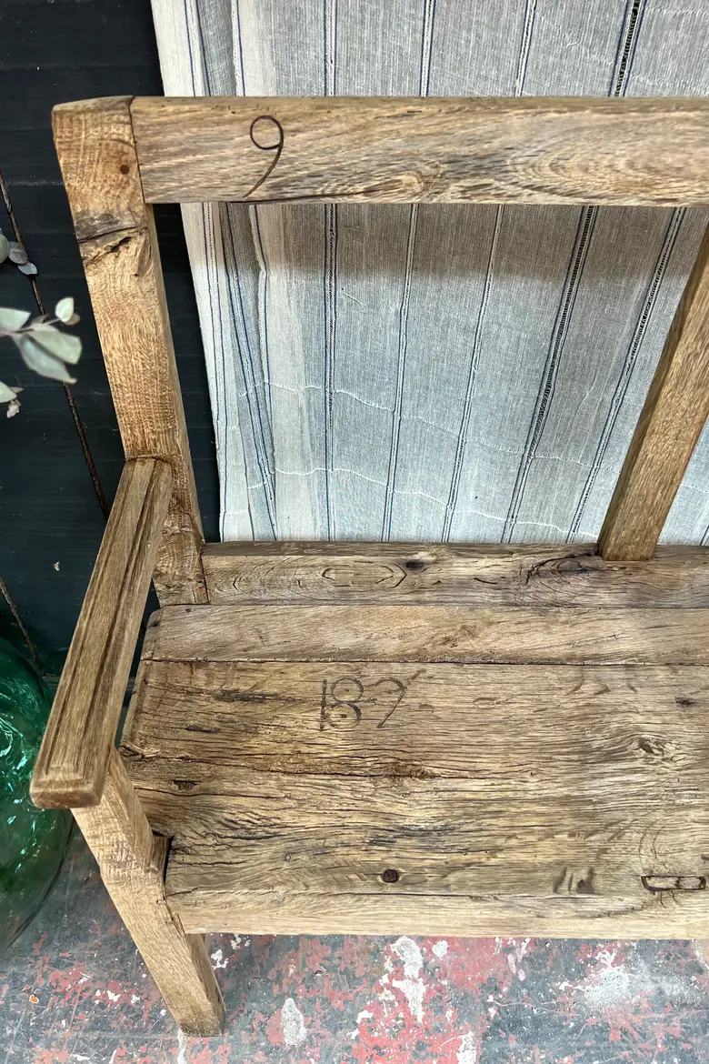 Banc d’église en chêne 18ème