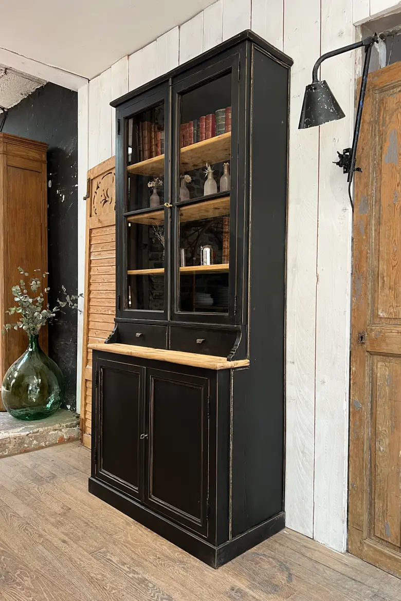 Ancien meuble de pharmacie en sapin Début XXème