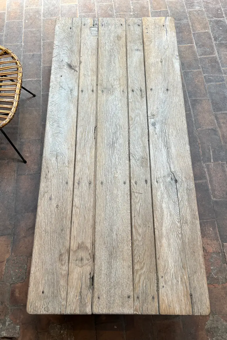 Table basse en chêne fin 19ème
