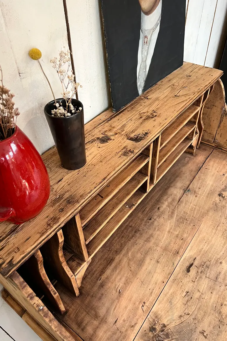 Ancien bureau en sapin et hêtre Début XXème