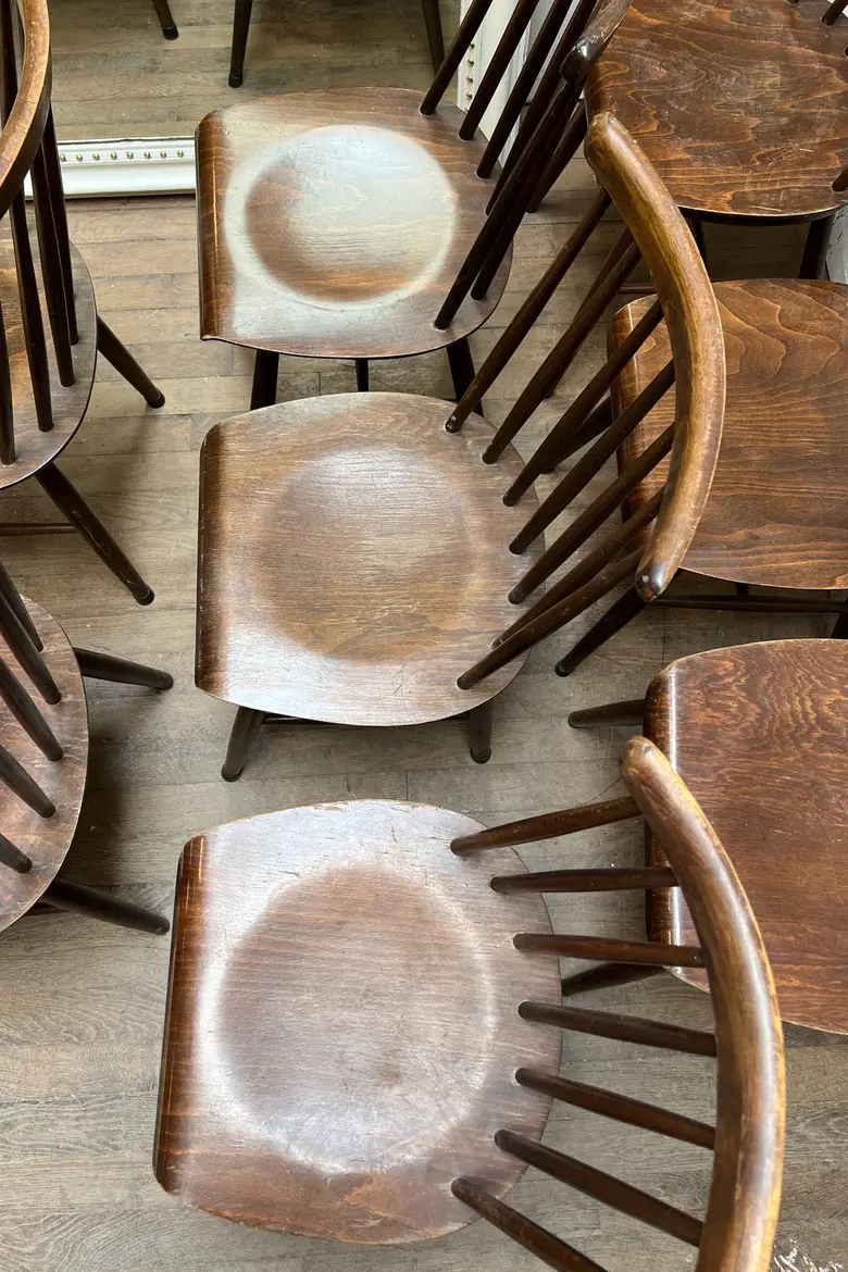 Chaises Fanett Tapiovaara vintage Années 60