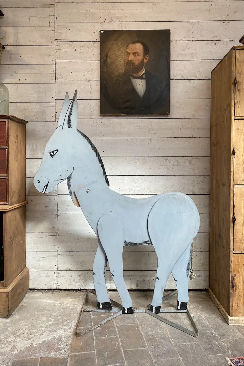 Ancien Âne de kermesse - Art populaire