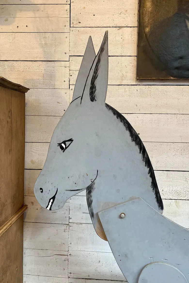 Ancien Âne de kermesse - Art populaire