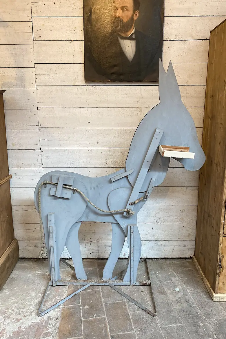 Ancien Âne de kermesse - Art populaire