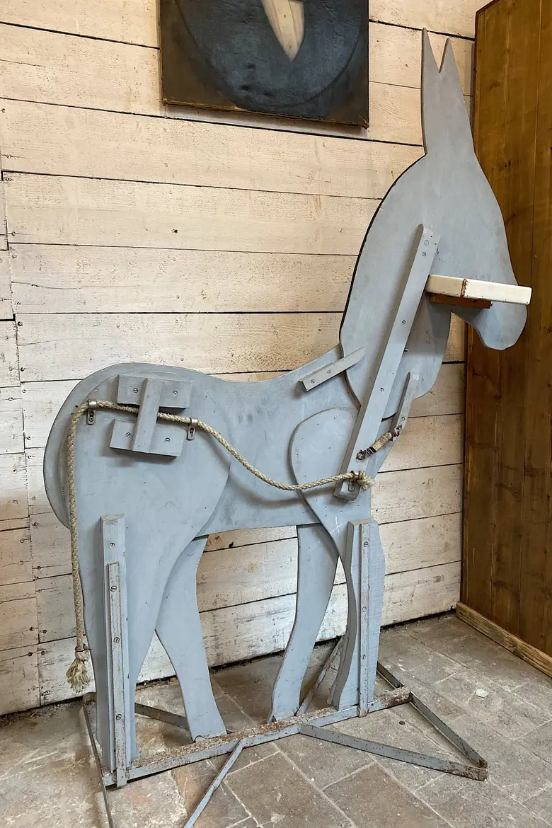 Ancien Âne de kermesse - Art populaire