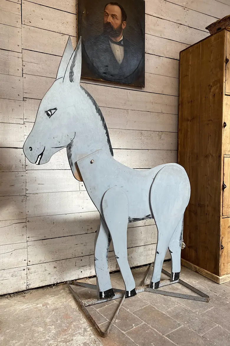 Ancien Âne de kermesse - Art populaire