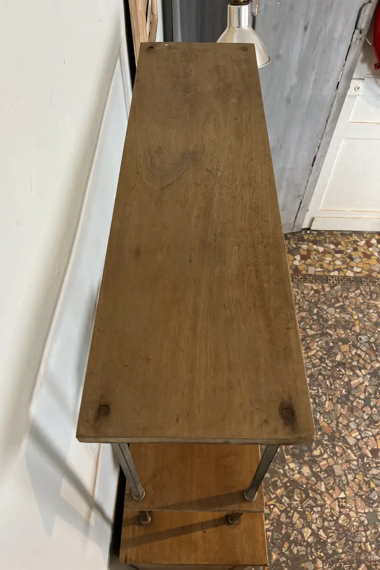 Ancien arrière de comptoir en acajou