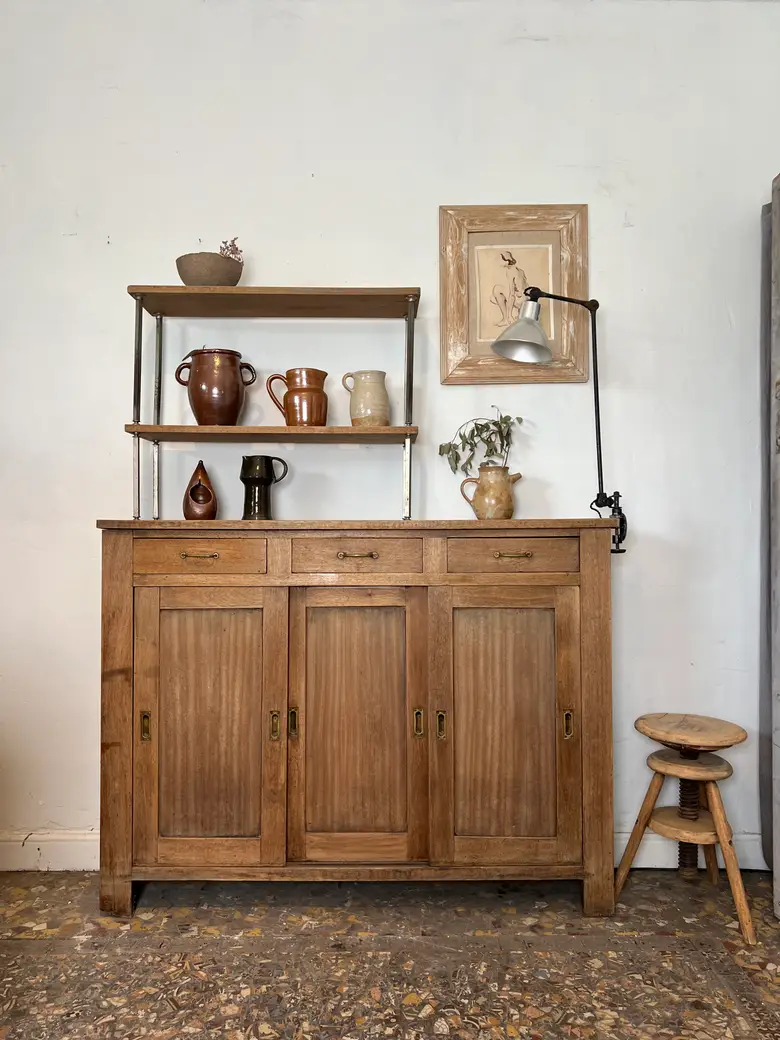 Ancien arrière de comptoir en acajou