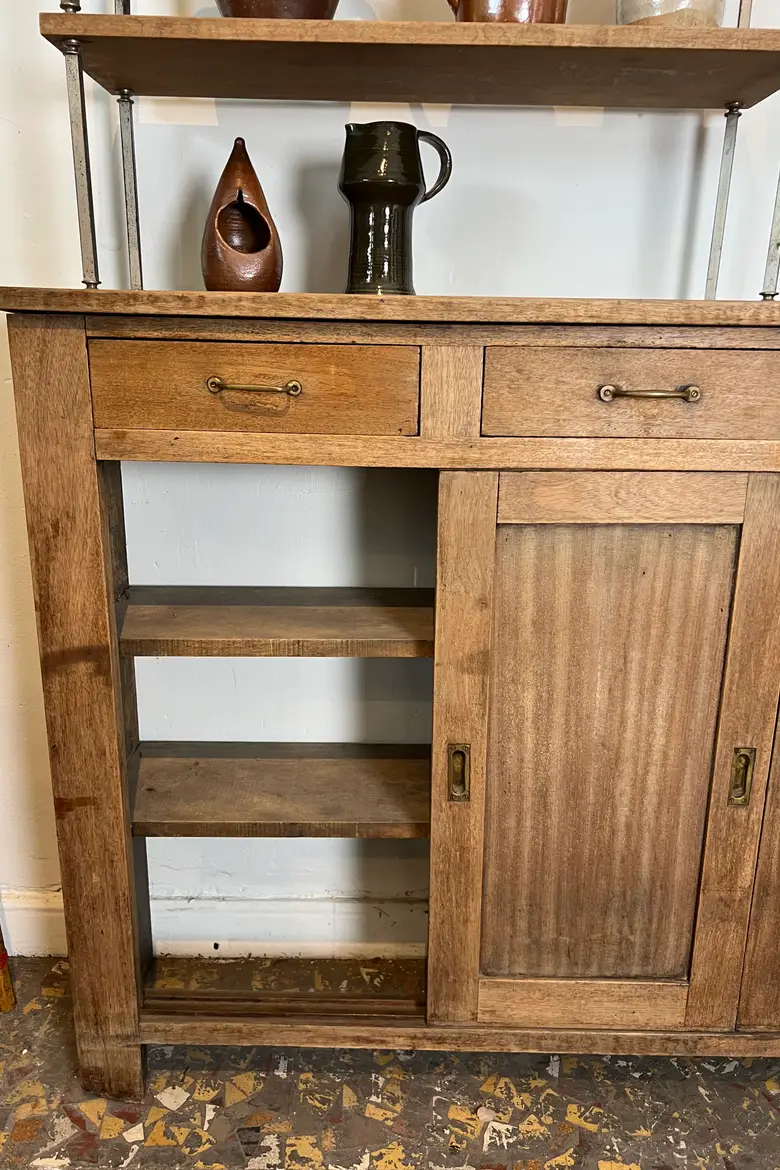 Ancien arrière de comptoir en acajou
