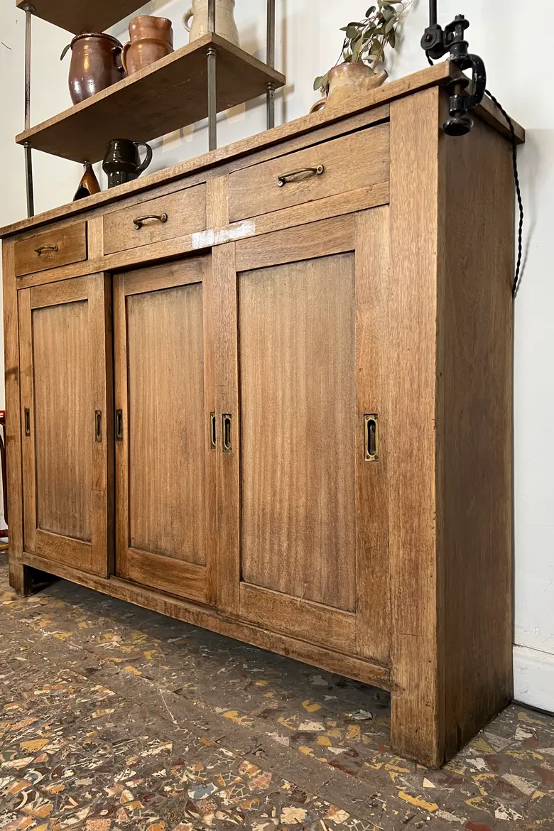 Ancien arrière de comptoir en acajou