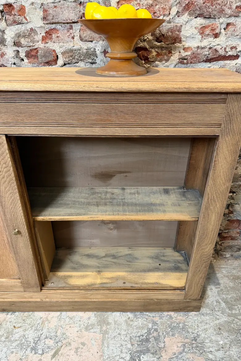 Ancien arrière de comptoir en chêne