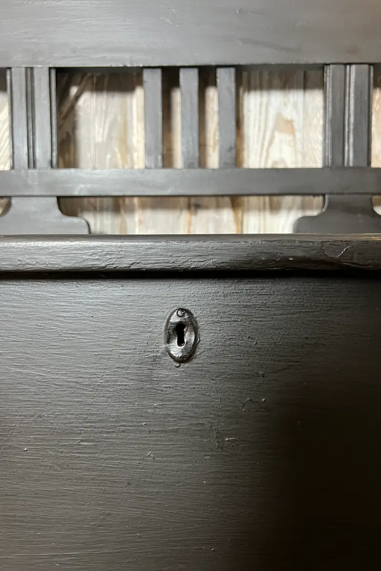 Ancien banc coffre campagnard