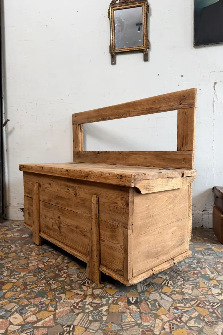 Ancien banc coffre - Début XXème