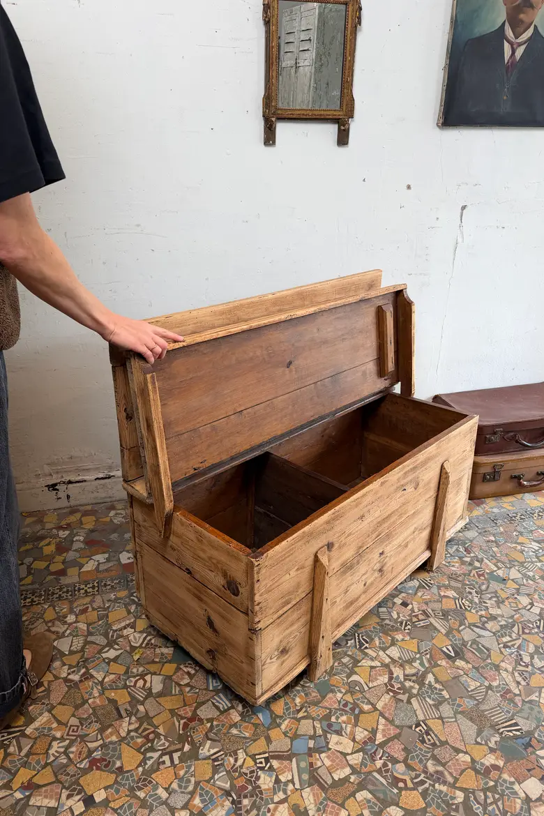 Ancien banc coffre - Début XXème