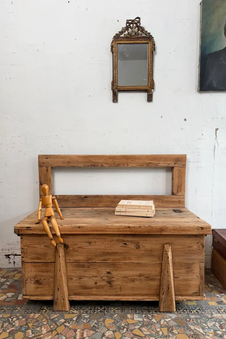 Ancien banc coffre - Début XXème