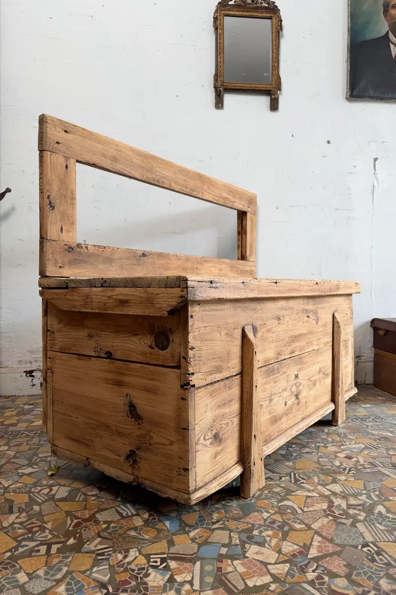 Ancien banc coffre - Début XXème