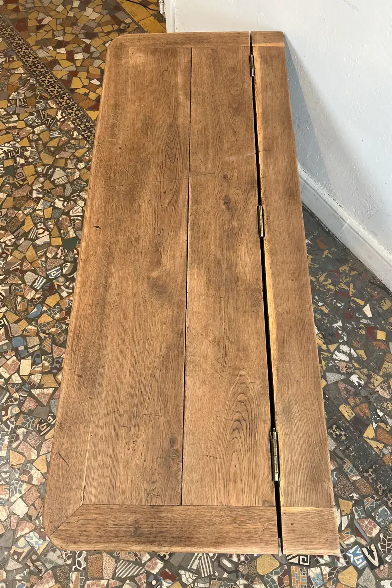 Ancien banc coffre en chêne