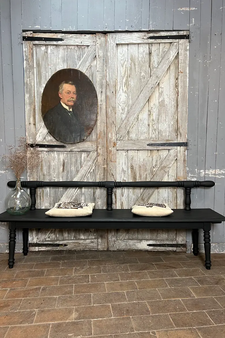 Ancien banc de bistrot
