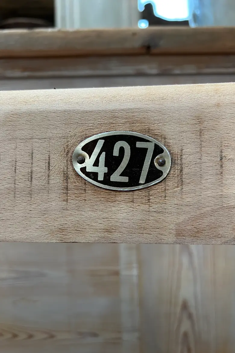 Ancien banc de cinéma Début XXème