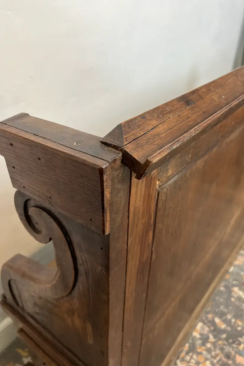 Ancien banc de communauté en chêne – XIXe siècle
