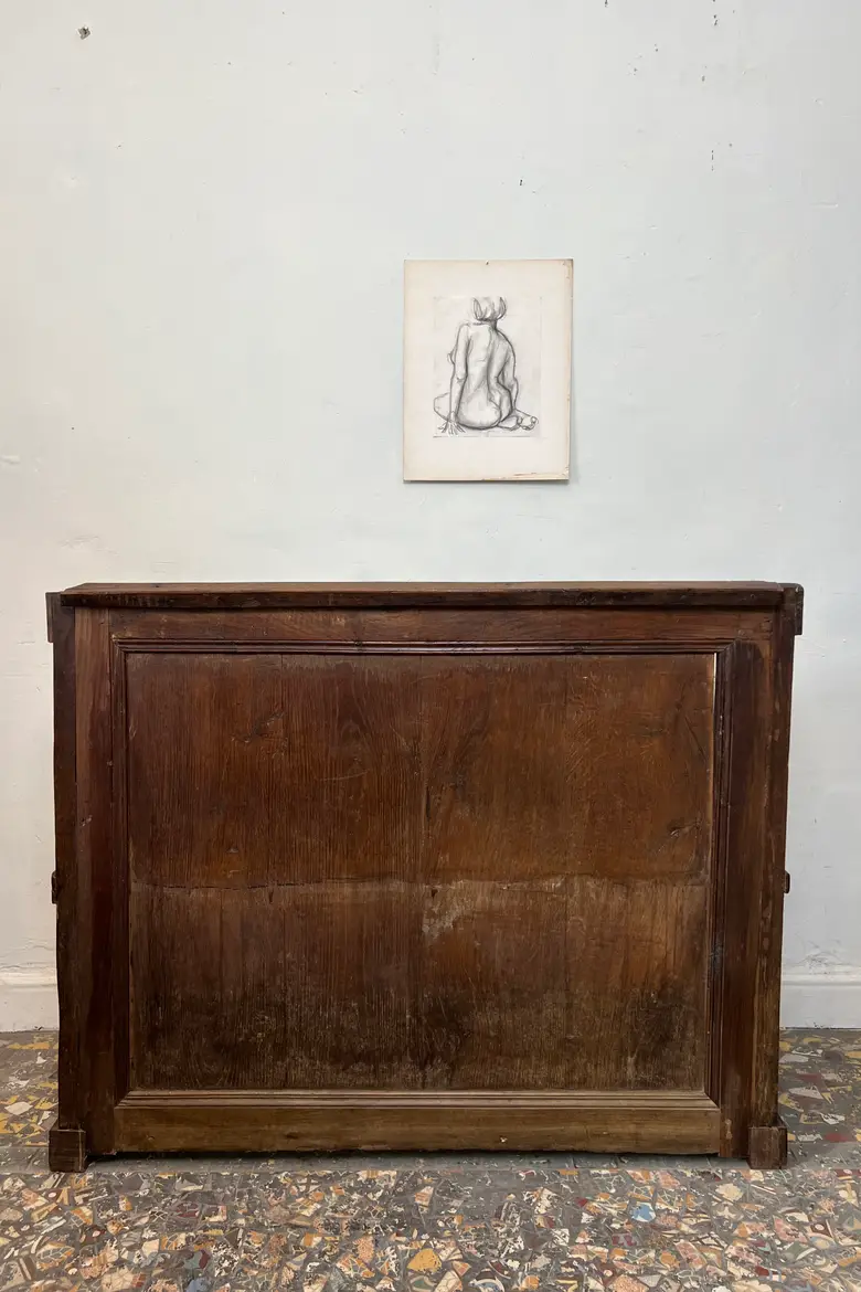 Ancien banc de communauté en chêne – XIXe siècle