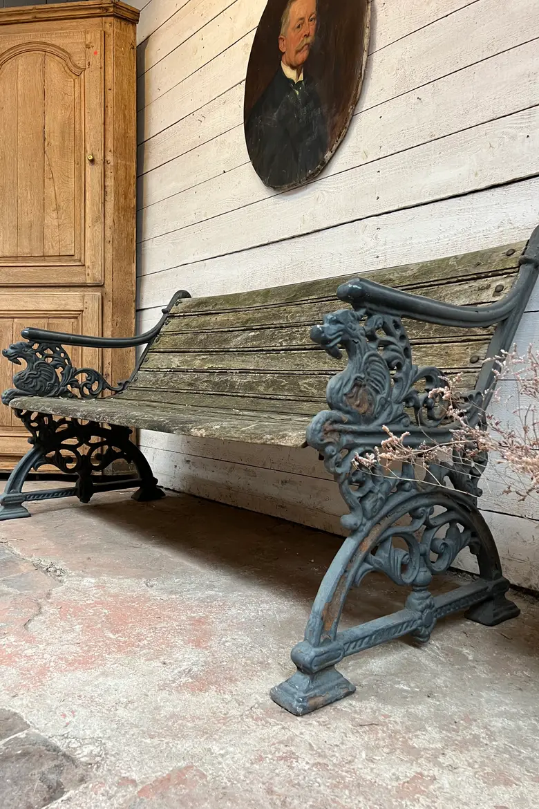 Ancien banc de jardin 1900