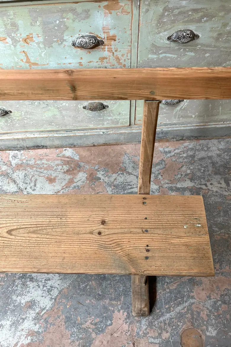 Ancien banc d’école en sapin Début XXème