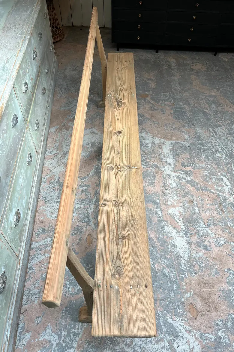 Ancien banc d’école en sapin Début XXème