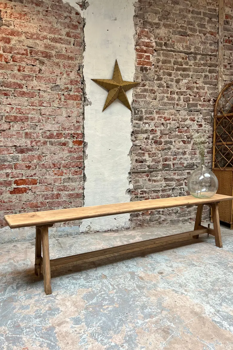 Ancien banc en chêne Début XXème
