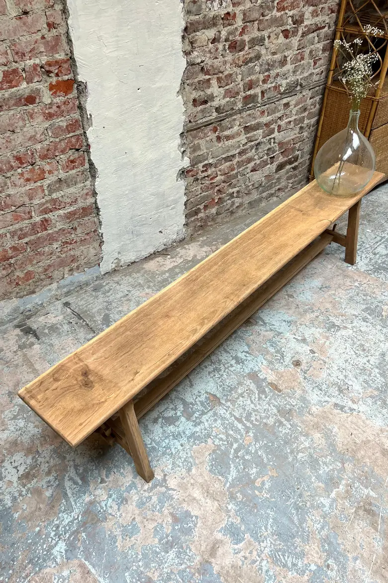 Ancien banc en chêne Début XXème