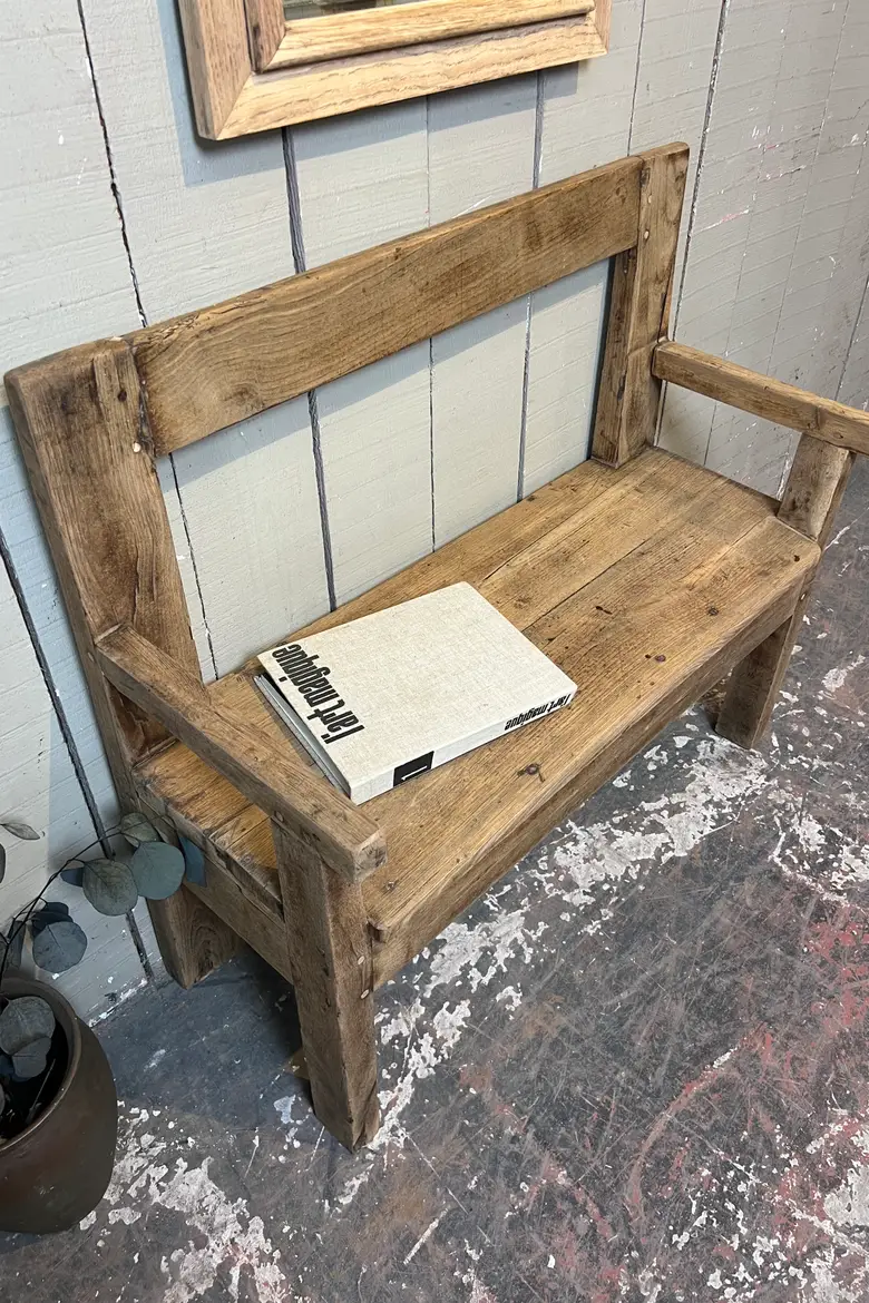 Ancien banc en chêne